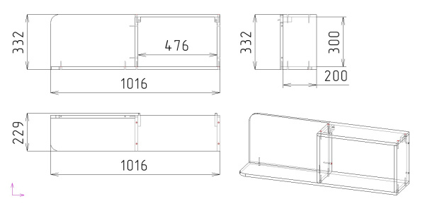 Полка настенная коллекции Мозаика-2 от Династия Kids