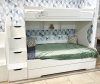 Кровать БИГ с доп.спальным местом (цвет белый) 120х200 от Династия Kids