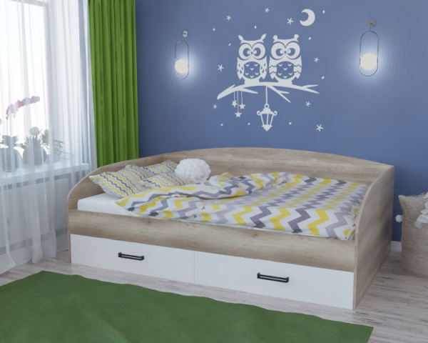 Кровать коллекции Твой Стиль 200х120 New от Династия Kids