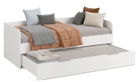 Кровать Квартет + кровать Дабл (цвет белый) 190х90