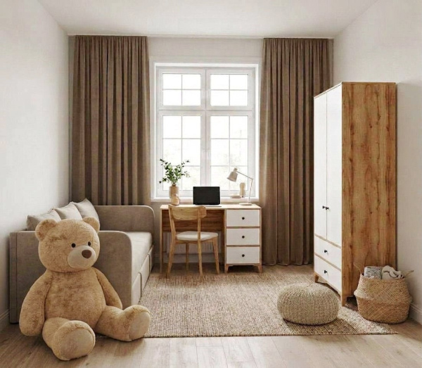 Комплект мебели для детской комнаты: диван Кэви + стол + шкаф Альви