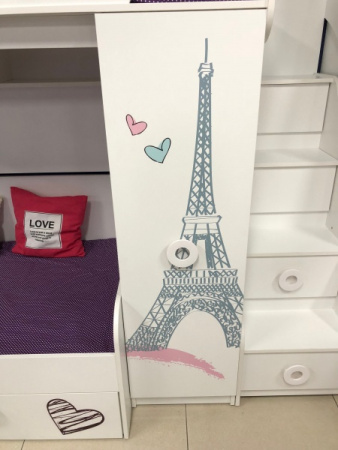 Кровать-чердак 190х80 коллекции Модница New  от Династия Kids