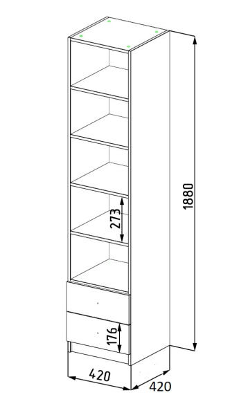 Пенал коллекции Умка NEW (ручки - дуб)  от Династия Kids