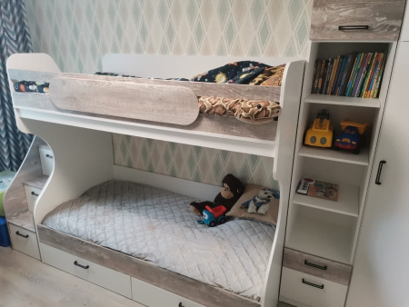 Двухъярусная кровать коллекции Гранд 190х90 от Династия Kids