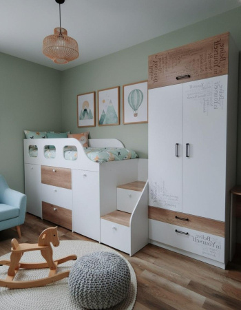 Шкаф коллекции Твой Стиль New (гл. 550 мм) без принта от Династия Kids