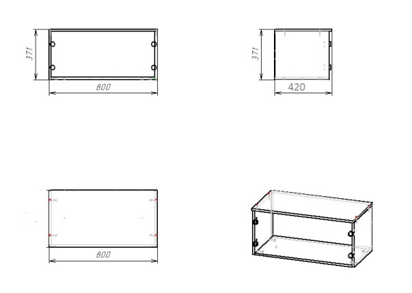 Шкаф коллекции Умка NEW с антресолью (ручки - дуб) от Династия Kids