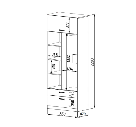 Шкаф коллекции Престиж New (с принтом) от Династия Kids